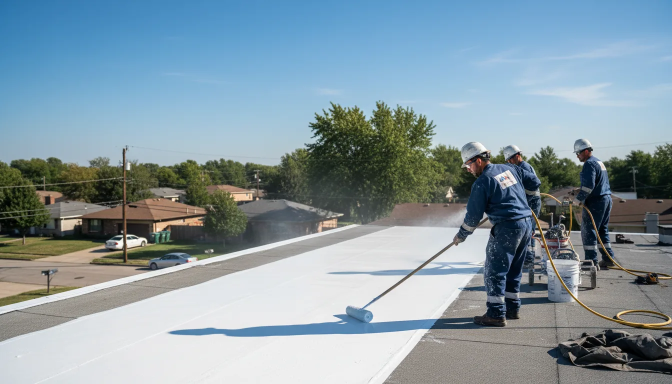 Commercial roof coating in Waukegan, IL near me